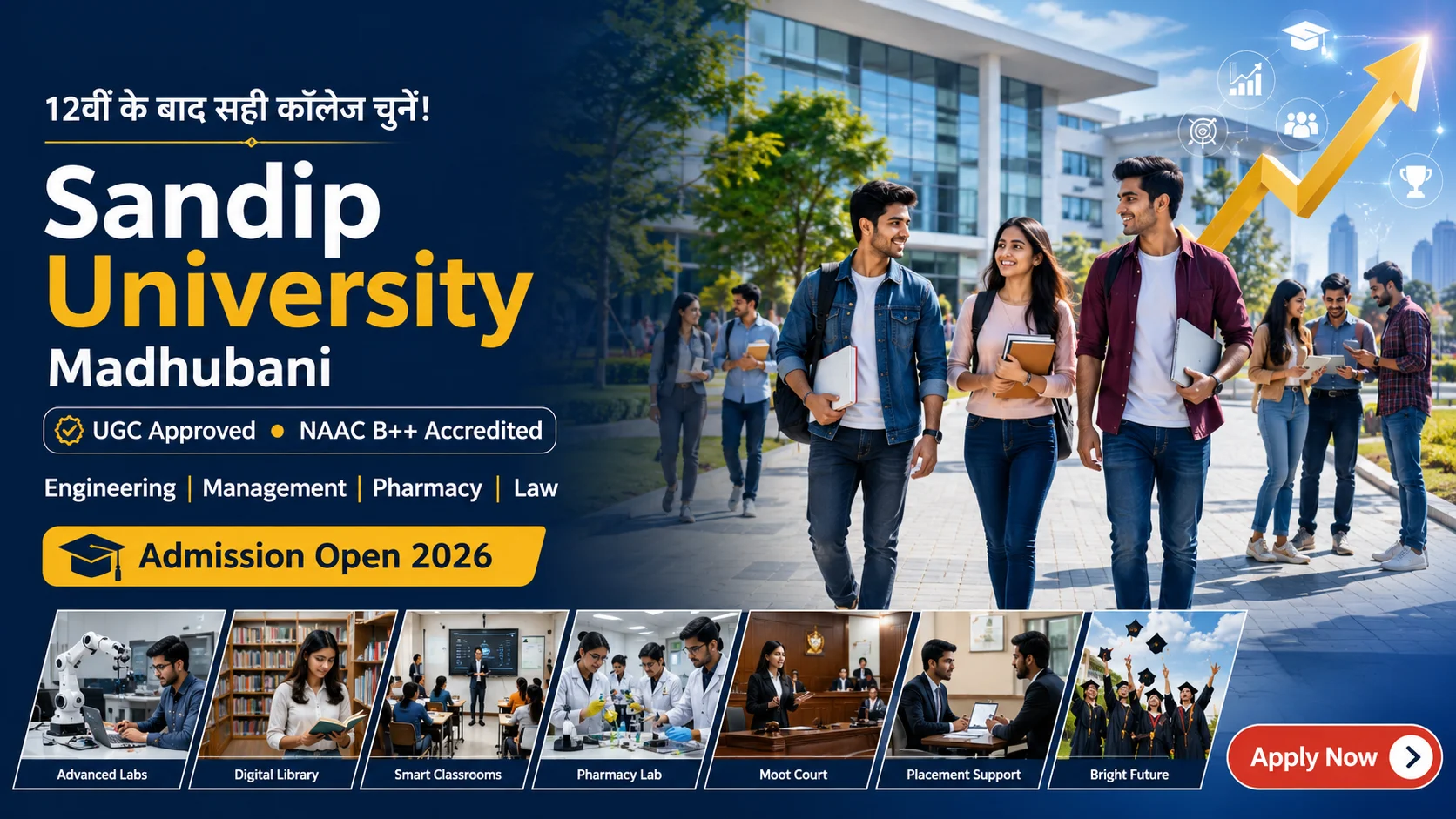 Sandip University Madhubani: बिहार में आपके सपनों का प्राइवेट कॉलेज?